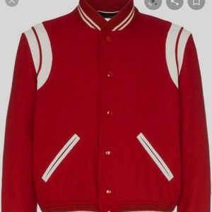 Yves Saint Laurent Teddy Varsity Jacket